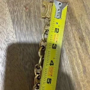Accessories | Vintage 199s Triomphe Celine Chain Belt You  display picture 3